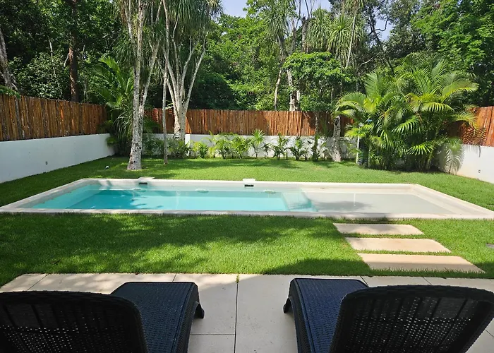 Villa Familiar Con Alberca Privada En Tulum Country Club Riviera Maya Akumal